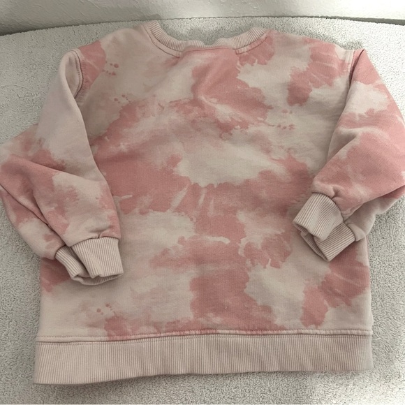 Disney + Zara Be Like Minnie Mouse “Glow Everyday”Sweatshirt (3-4) Years Tye-Dye - Picture 3 of 7
